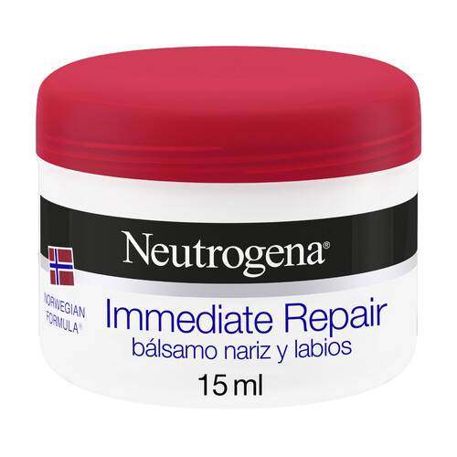Bálsamo reparación inmediata para nariz y labios NEUTRÓGENA 15 ml.