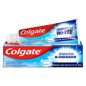 COLGATE Sensation Pasta de dientes con flúor, acción blanqueadora y microcristales limpiadores 75 ml.