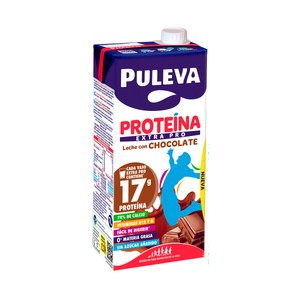 Imagen de PULEVA Proteína extra pro Leche con chocolate, rica en calcio y proteinas 1 l.
