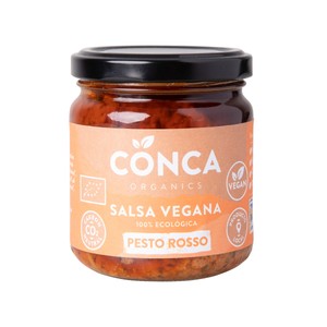 Imagen de CONCA ORGANICS Salsa pesto rosso, vegana  185 g.