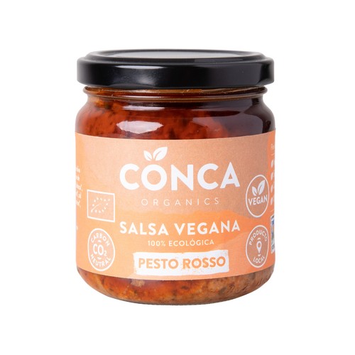 CONCA ORGANICS Salsa pesto rosso, vegana  185 g.
