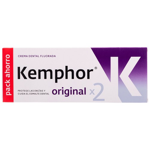 KEMPHOR Original Pasta de dientes protectora de encías y el esmalte dental 2 x 75 ml.