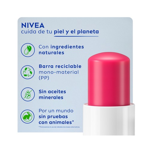 LIPOSAN Cherry shine Protector (bálsamo) labial hidratante con aroma a cereza.
