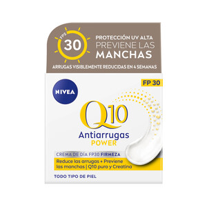 NIVEA Crema de día con acción antimanchas y FPS 30, para todo tipo de pieles NIVEA Q10 Power 50 ml.