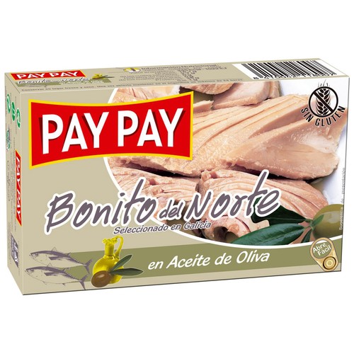 PAY PAY Bonito del norte en aceite de oliva lata de 72 g.