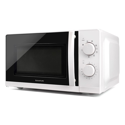 Microondas con grill TAURUS Ready Grill, capacidad 20L, potencia 700W, grill: 900W.
