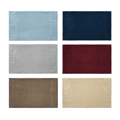 Alfombra de 40x60 cm chenilla, baño 900 G/M2 en colores surtidos. ACTUEL