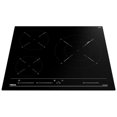 Placa de inducción TEKA IBC 63015 MSS, 3 zonas de cocción, 7200W, control táctil, A: 60cm.