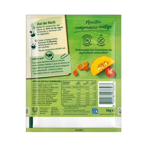 KNORR Crema de verduras mediterráneas Knorr 56 g
