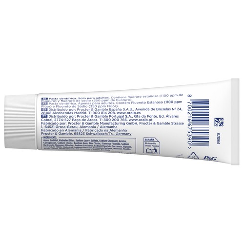 ORAL-B Advanced Pasta de dientes para la protección de las encías, sabor menta fresca 75 ml.