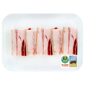 ALCAMPO CULTIVAMOS LO BUENO Filetes de panceta de cebo ibérico de cerdo