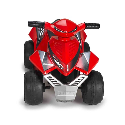 Quad infantil con batería de 6V Racy, color rojo, FEBER.