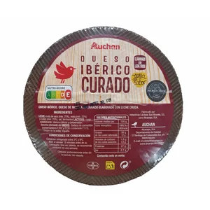 AUCHAN Queso mezcla curado, cuña Producto Alcampo.