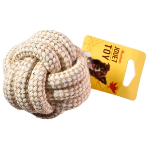 PRODUCTO ALCAMPO Juguete para perro con forma de nudo de cuerda de 9 cm.