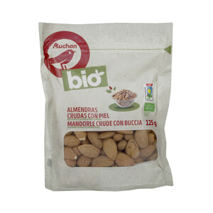 ALCAMPO ECOLÓGICO Almendras crudas con piel ALCAMPO ECOLÓGICO 125 g.