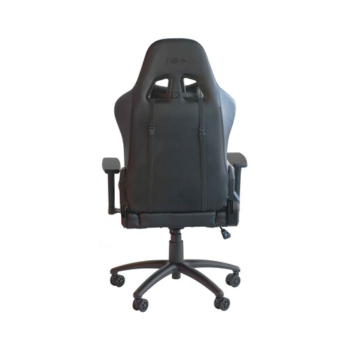 Silla Gaming QILIVE Q.3603 negro, altura regulable, reposabrazos ajustable, asiento basculante.