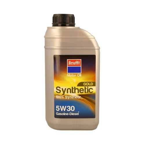 Aceite sintético para vehículos con motores de gasolina o diésel KRAFFT Gold 1 litro.