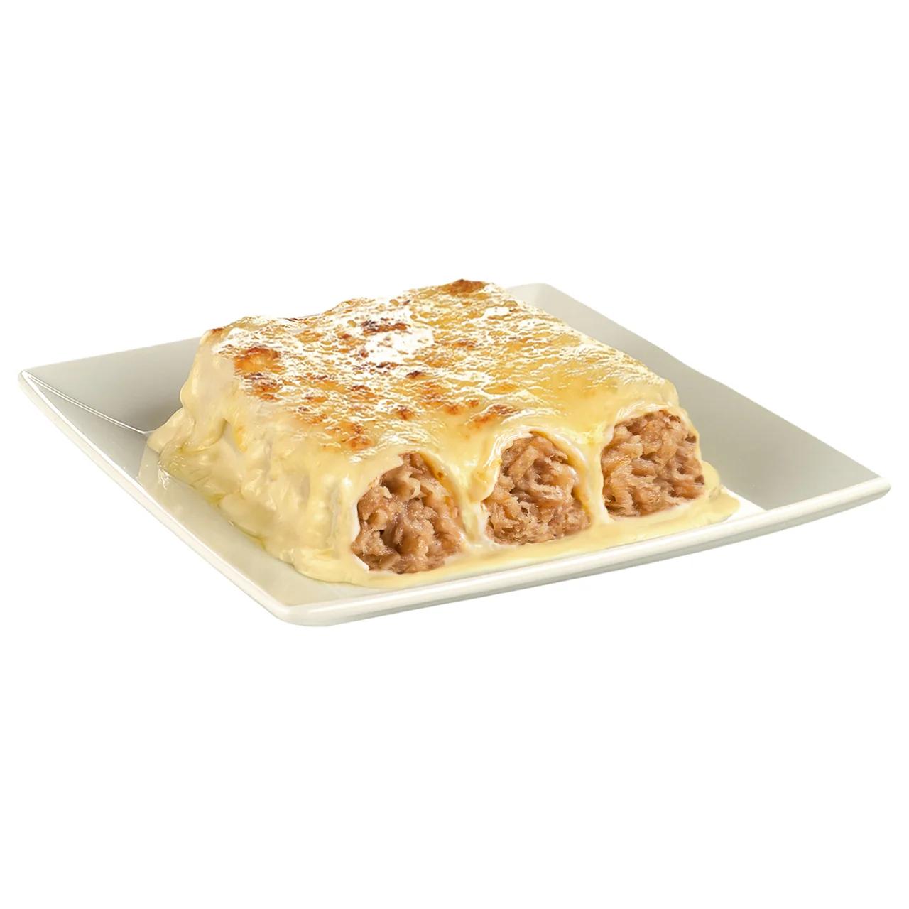 Canelones con bechamel rellenos de carne Recetas d e la abuela 300 g.