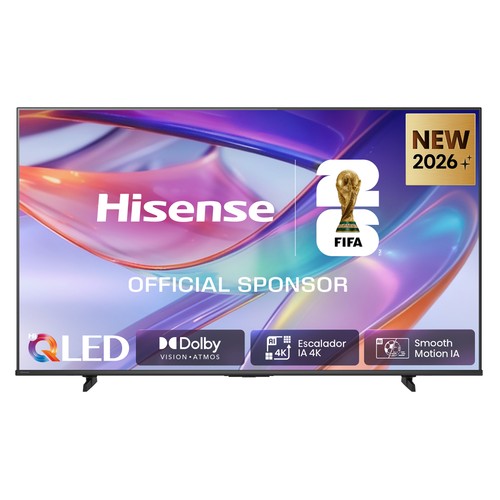 Televisión 165,1 cm (65") HISENSE QLED 65E7S, 4K, VIDAA Smart TV, Dolby vision/atmos, 3HDMI, 2USB, 60 Hz.