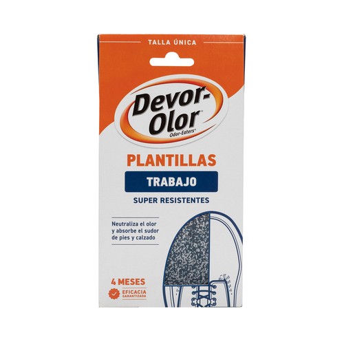 Plantillas super resistente y desodorantes, especiales calzado de trabajo DEVOR-OLOR.