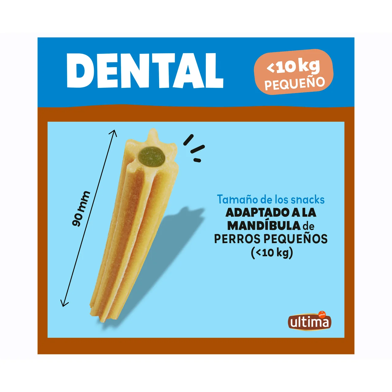Snack perro mini dental 7 stick 90 gr.