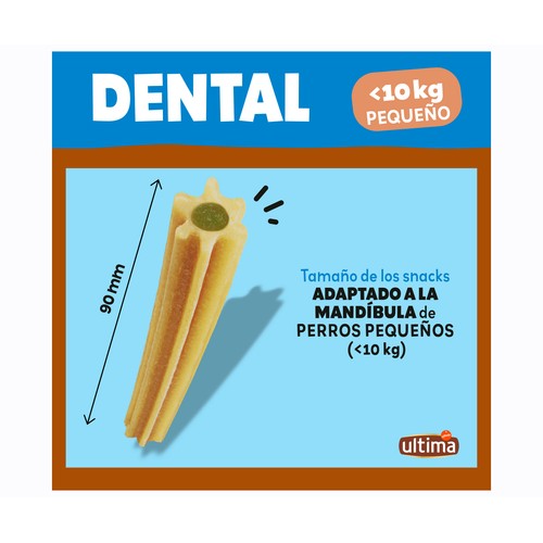 ULTIMA Snack perro mini dental 7 stick 90 gr.