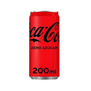 COCA COLA ZERO Refresco de cola Zero azúcar lata 200 ml