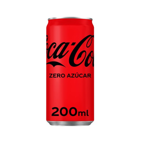 COCA COLA ZERO Refresco de cola Zero azúcar lata 200 ml