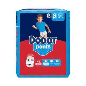 Dodot Pants (braguitas) de Aprendizaje Talla 8 (+ 17 Kg) 21 Uds.