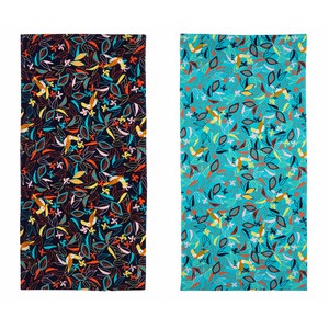 Toalla de playa velour, 70x140cm, 100% Algodón, 300g/m², ACTUEL. diferentes modelos, 1 unidad.