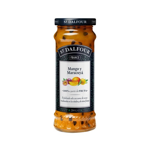 ST.DALFOUR Radsodia fruta, confitura de maracuyá y mango 284 g.