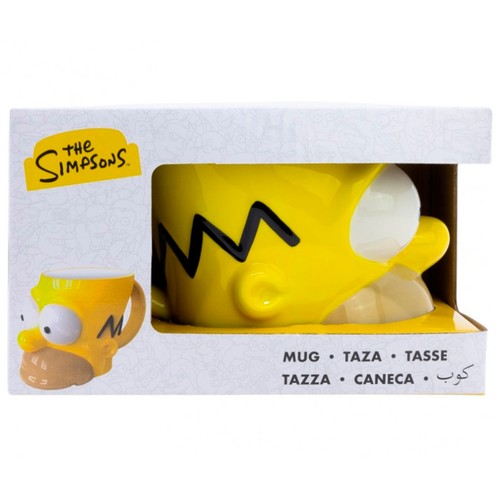 Taza de cerámica 3d 385ml de Homer Simpsons caja regalo, THE SIMPSONS