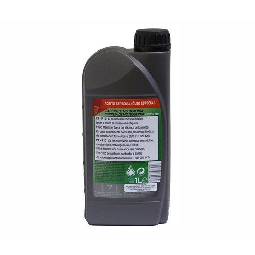 Aceite especial para cadena de motosierra, PRODUCTO ALCAMPO, 1 litro.