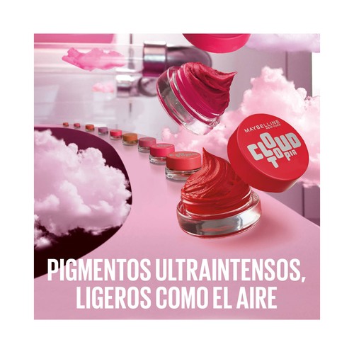 MAYBELLINE Cloudtopia tono 07 Moonlit rose Colorete mousse para labios y mejillas, acabado mate difuminado.