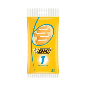 BIC Sensitive Maquinilla de afeitar desechable con 1 hoja 5 uds.