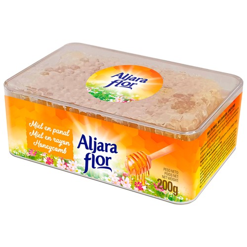 ALJARAFLOR Miel multiflores en panal 200 g.