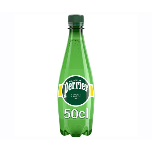 Agua mineral con gas botella 50 cl.