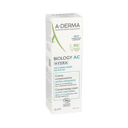A.DERMA Biology ac hydra Crema compensadora ultracalmante 40 ml.