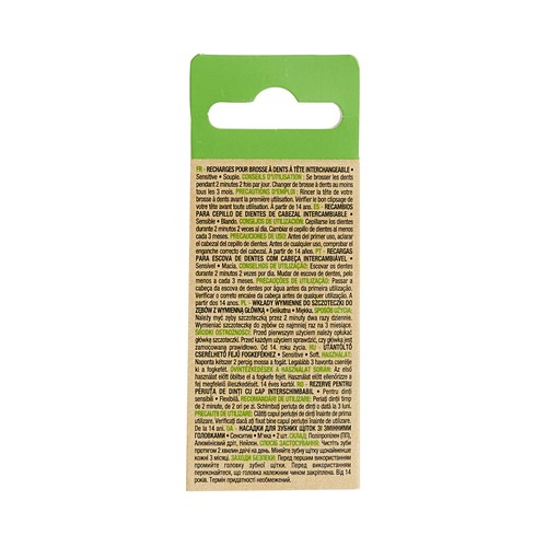 PRODUCTO ALCAMPO Sensitive Recambios de cepillo de dientes con cabezal con filamentos suaves 2 uds.