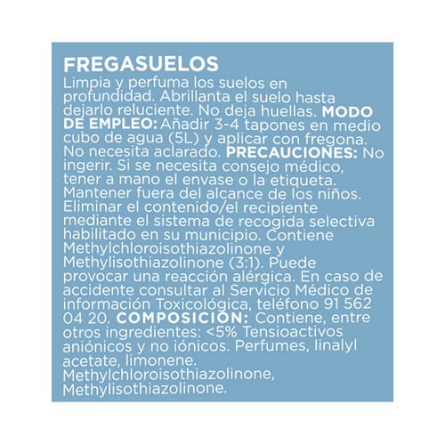 EKOSAN Fregasuelos aroma mandarina/te 1,5 l.