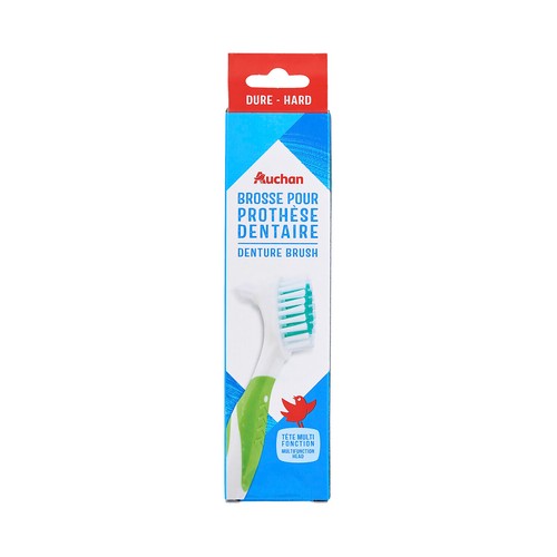 PRODUCTO ALCAMPO Cepillo dental con cabezal multifunción y filamentos duros, especial prótesis dentales.