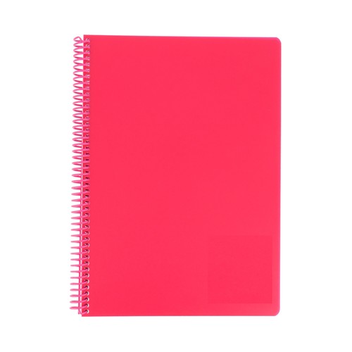 Cuaderno A5 polipropileno 80h 90gr, pauta 3,5 espiral surtido. AUCHAN