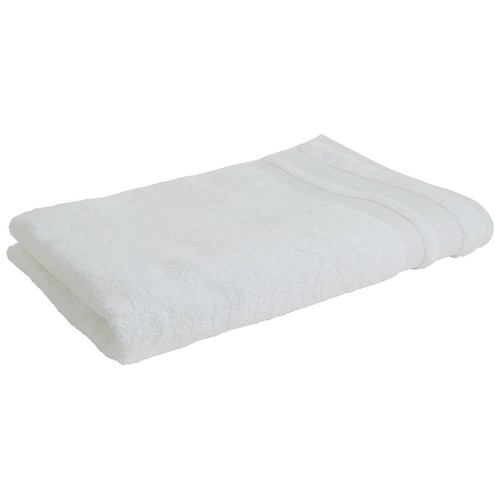 Toalla lisa de ducha color blanco, 650g/m², ACTUEL.