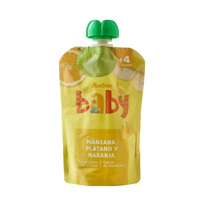 Imagen de PRODUCTO ALCAMPO Pouch de manzana, plátano y naranja baby 120gr.