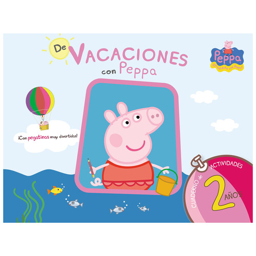 De vacaciones con Peppa Pig 2 años, cuaderno de actividades, VV.AA. Editorial Altea.