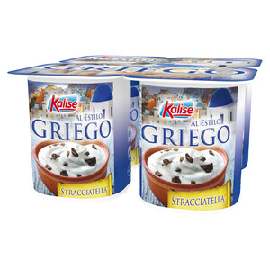 Imagen de KALISE Yogur estilo griego con trocitos de stracciatella 4 x 125 g.