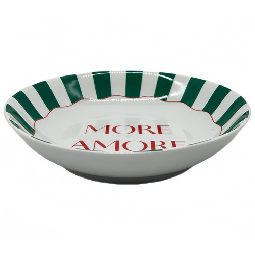 Plato hondo 20cm porcelana decorado Ciao Bella. ACTUEL
