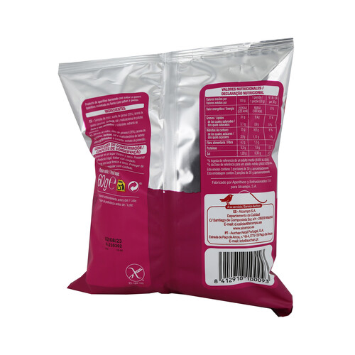 PRODUCTO ALCAMPO Gusanos de maíz sabor queso PRODUCTO ALCAMPO bolsa de 60 g.
