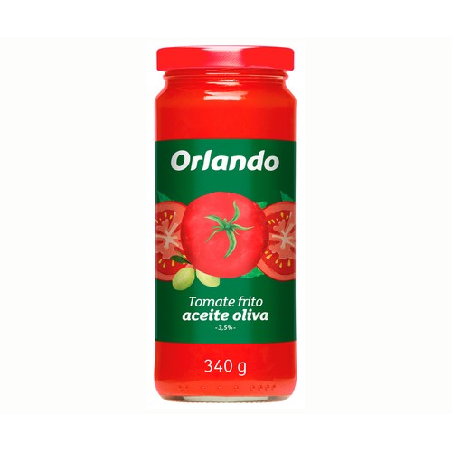 ORLANDO Tomate frito en aceite de oliva frasco 340 grs