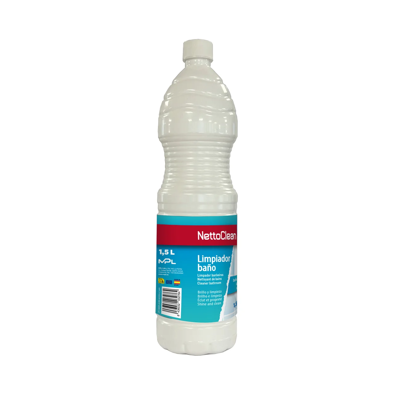 Limpiador y abrillantador de baño (grifos, azulejos, suelos...) 1.5 l.